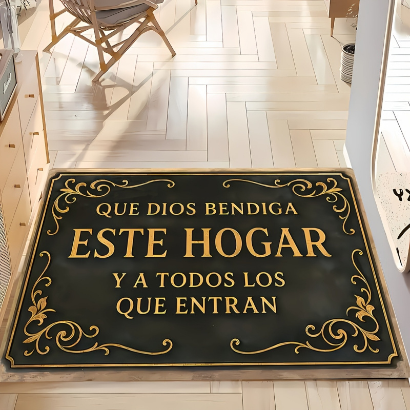 Outdoor Furniture Spain - VIKAMA İspanyolca Bereket Paspası, Kaymaz Yıkanabilir