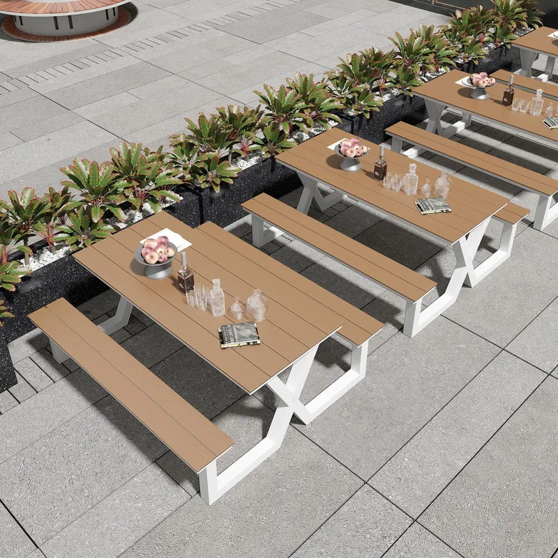 Outdoor Furniture One Piece - Dış Mekan Tek Parça Park Masası