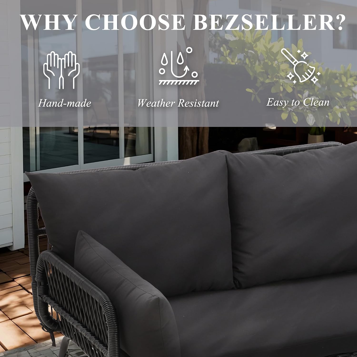 3 Parçalı Dış Mekan Veranda Ra - Outdoor Furniture Rattan incelemesi ve fiyatı