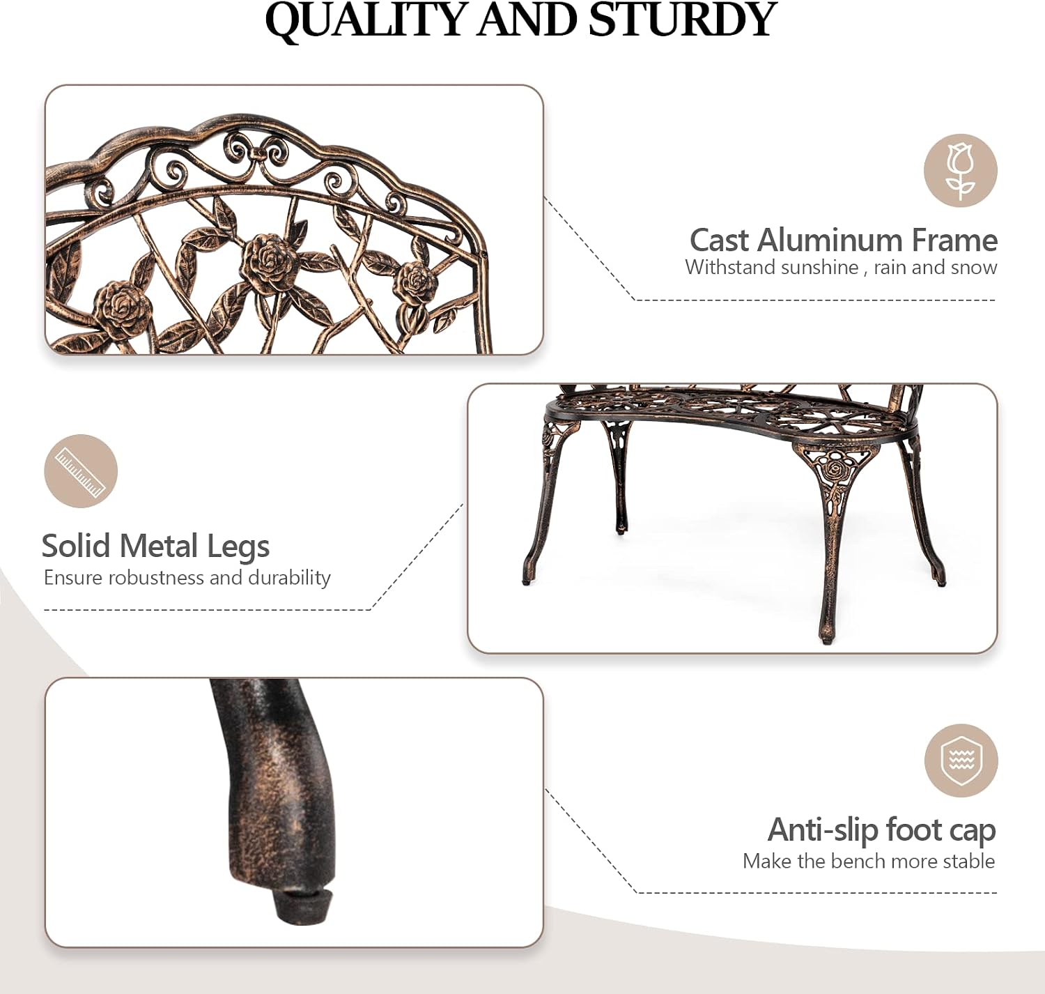 Dış Mekan Metal Bahçe Bankı, G - Outdoor Furniture One Piece incelemesi ve fiyatı