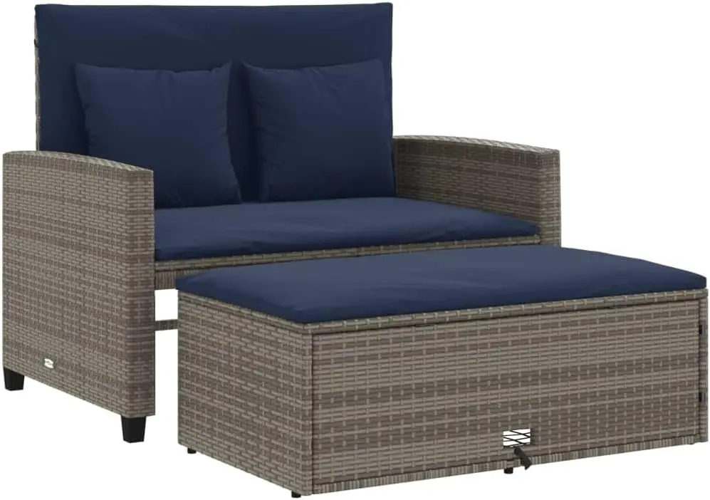 Gri ve Lacivert PE Rattan Dönü - Outdoor Furniture Rattan incelemesi ve fiyatı