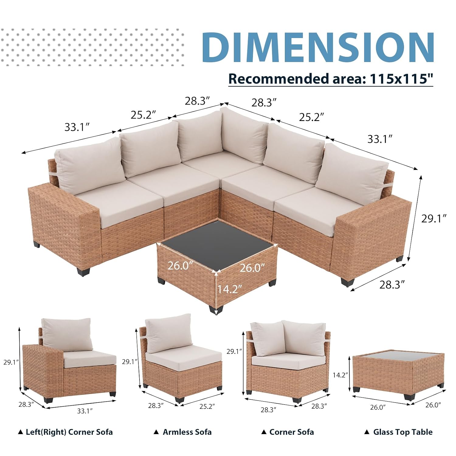 6 Parçalı Bahçe Mobilya Seti,  - Outdoor Furniture Rattan incelemesi ve fiyatı
