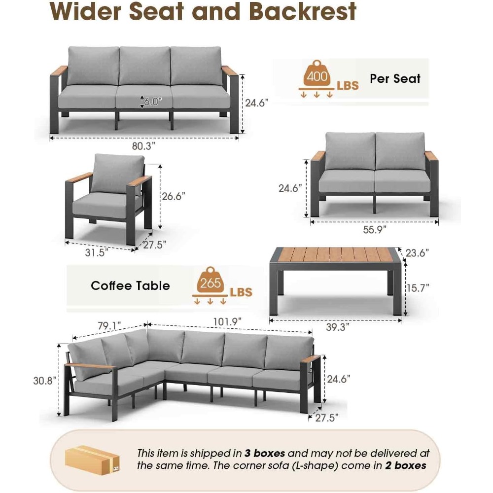 ABD Stok Alüminyum Dış Mekan V - Outdoor Furniture For Sale incelemesi ve fiyatı