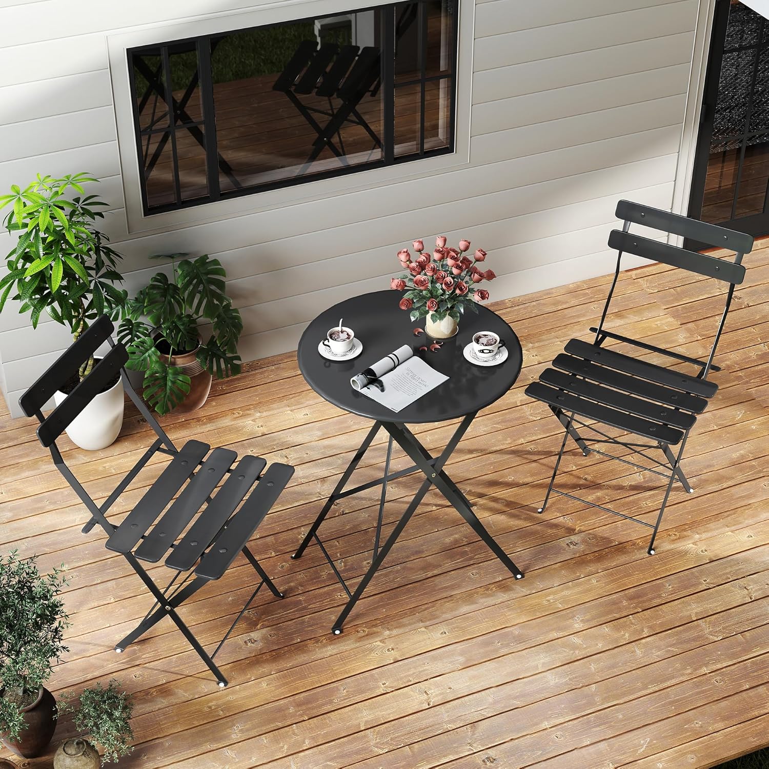 Yer tasarrufu sağlayan siyah 3 - Outdoor Furniture One Piece incelemesi ve fiyatı